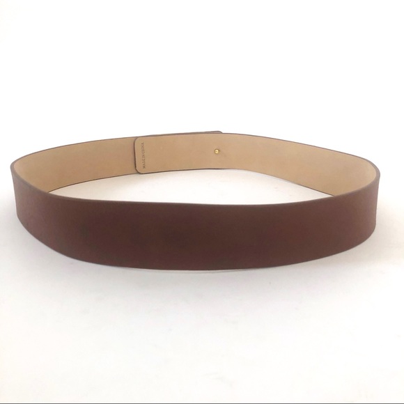 DVF BROWN LEATHER BELT WITH GOLD BUCKLE main image 6
